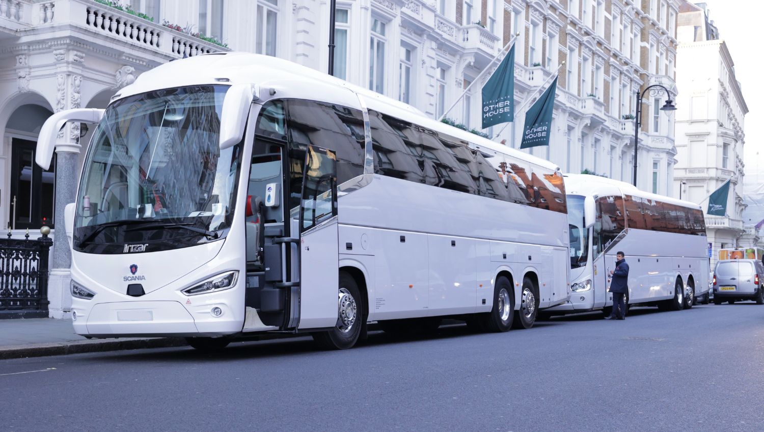 Passengers arriving at Heathrow for airport transfers in London.